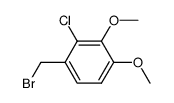 1-(Bromomethyl)-2-chloro-3,4-dimethoxybenzene结构式