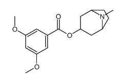 Benzoic acid, 3,5-dimethoxy-, 8-methyl-8-azabicyclo(3.2.1)oct-3-yl est er, endo- picture