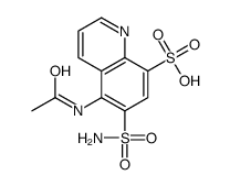 8-Quinolinesulfonic acid,5-acetamido-6-sulfamyl- (4CI) Structure