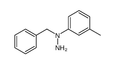 1-benzyl-1-(3-methylphenyl)hydrazine Structure