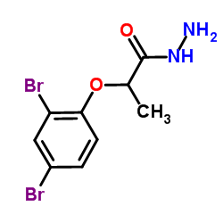 2-(2,4-Dibromophenoxy)propanehydrazide structure