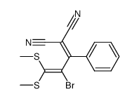 2-(2-bromo-3,3-bis(methylthio)-1-phenylallylidene)malononitrile Structure