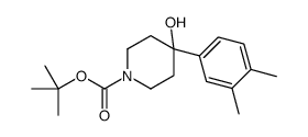 1-BOC-4-(3,4-DIMETHYLPHENYL)-4-HYDROXYPIPERIDINE Structure