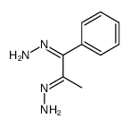 (1-hydrazinylidene-1-phenylpropan-2-ylidene)hydrazine Structure