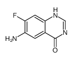 4(3H)-Quinazolinone, 6-amino-7-fluoro Structure