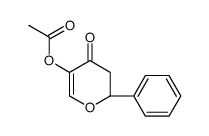 [(2R)-4-oxo-2-phenyl-2,3-dihydropyran-5-yl] acetate结构式