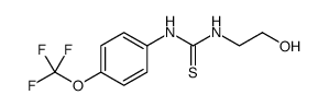 Thiourea, N'-(2-hydroxyethyl)-N-[4-(trifluoromethoxy)phenyl]结构式