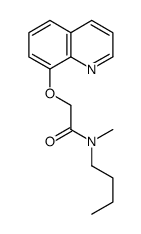 N-butyl-N-methyl-2-quinolin-8-yloxyacetamide Structure