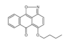 6H-Anthra[1,9-cd]isoxazol-6-one, 5-butoxy Structure