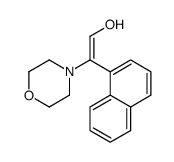 2-morpholin-4-yl-2-naphthalen-1-ylethenol Structure