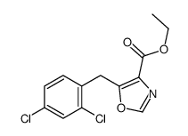 Ethyl 5-(2,4-dichlorobenzyl)oxazole-4-carboxylate Structure