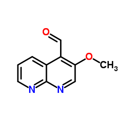 3-Methoxy-1,8-naphthyridine-4-carbaldehyde结构式