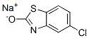 Sodium 5-chlorobenzothiazole-2-olate结构式