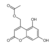 (5,7-dihydroxy-2-oxochromen-4-yl)methyl acetate Structure