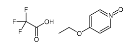 4-ethoxy-1-oxidopyridin-1-ium,2,2,2-trifluoroacetic acid结构式