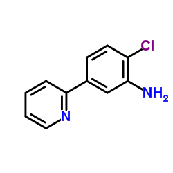 2-Chloro-5-(2-pyridinyl)aniline结构式