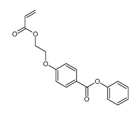 phenyl 4-(2-prop-2-enoyloxyethoxy)benzoate Structure