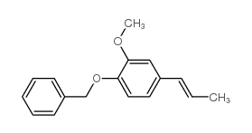 1-苄氧基-2-甲氧基-4-(1-丙烯基)苯结构式