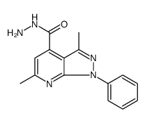 1H-Pyrazolo[3,4-b]pyridine-4-carboxylic acid, 3,6-dimethyl-1-phenyl-, hydrazide picture