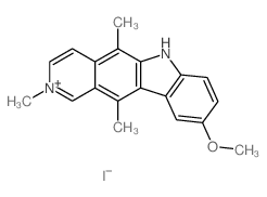 6H-Pyrido[4,3-b]carbazolium,9-methoxy-2,5,11-trimethyl-, iodide (1:1) picture