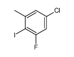 5-chloro-1-fluoro-2-iodo-3-methylbenzene结构式