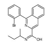 1-(2-bromophenyl)-N-butan-2-ylisoquinoline-3-carboxamide结构式