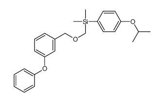 dimethyl-[(3-phenoxyphenyl)methoxymethyl]-(4-propan-2-yloxyphenyl)silane Structure