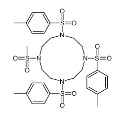 1,4,7-tris-(4-methylphenyl)sulfonyl-10-methylsulfonyl-1,4,7,10-tetrazacyclododecane Structure