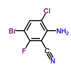 2-Amino-5-bromo-3-chloro-6-fluorobenzonitrile picture