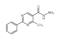 4-METHYL-2-PHENYL-5-PYRIMIDINECARBOHYDRAZIDE Structure