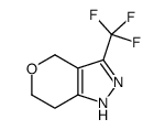 3-(三氟甲基)-1,4,6,7-四氢吡喃并[4,3-c]吡唑结构式