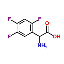 2,4,5-TRIFLUORO-DL-PHENYLGLYCINE Structure