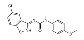 1-(5-chloro-1,2-benzothiazol-3-yl)-3-(4-methoxyphenyl)urea结构式