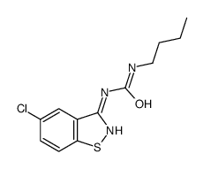 1-butyl-3-(5-chloro-1,2-benzothiazol-3-yl)urea Structure