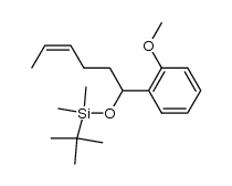 (Z)-tert-butyl((1-(2-methoxyphenyl)hex-4-en-1-yl)oxy)dimethylsilane Structure