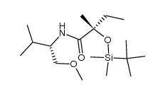 (S)-2-((tert-butyldimethylsilyl)oxy)-N-((S)-1-methoxy-3-methylbutan-2-yl)-2-methylbutanamide Structure