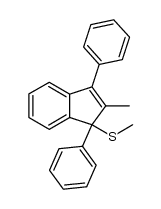 methyl(2-methyl-1,3-diphenyl-1H-inden-1-yl)sulfane Structure