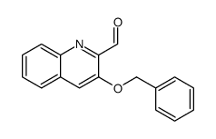 3-phenylmethoxyquinoline-2-carbaldehyde Structure