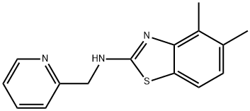 4,5-Dimethyl-N-(pyridin-2-ylmethyl)-1,3-benzothiazol-2-amine structure