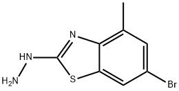 6-溴-2-肼基-4-甲基-1,3-苯并噻唑结构式