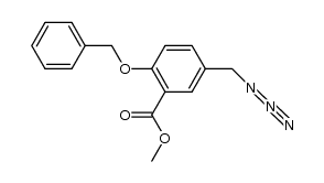 methyl 5-(azidomethyl)-2-(benzyloxy)benzoate结构式