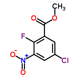 Methyl 5-chloro-2-fluoro-3-nitrobenzoate Structure