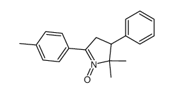 5,5-dimethyl-4-phenyl-2-(p-tolyl)-1-pyrroline 1-oxide结构式