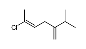 5-chloro-2-isopropyl-hexa-1,4-diene结构式