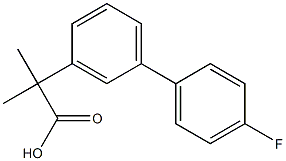 2-(4'-Fluoro-[1,1'-biphenyl]-3-yl)-2-methylpropanoic acid Structure