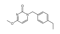 1-[(4-ethylphenyl)methyl]-4-methoxypyrimidin-2-one结构式