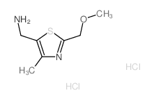 [2-(Methoxymethyl)-4-methyl-1,3-thiazol-5-yl]-methylamine dihydrochloride结构式