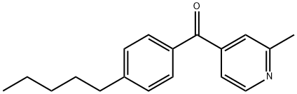 2-Methyl-4-(4-pentylbenzoyl)pyridine结构式