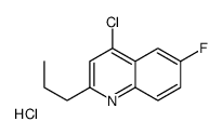 4-Chloro-6-fluoro-2-propylquinoline hydrochloride Structure