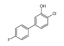 2-chloro-5-(4-fluorophenyl)phenol结构式